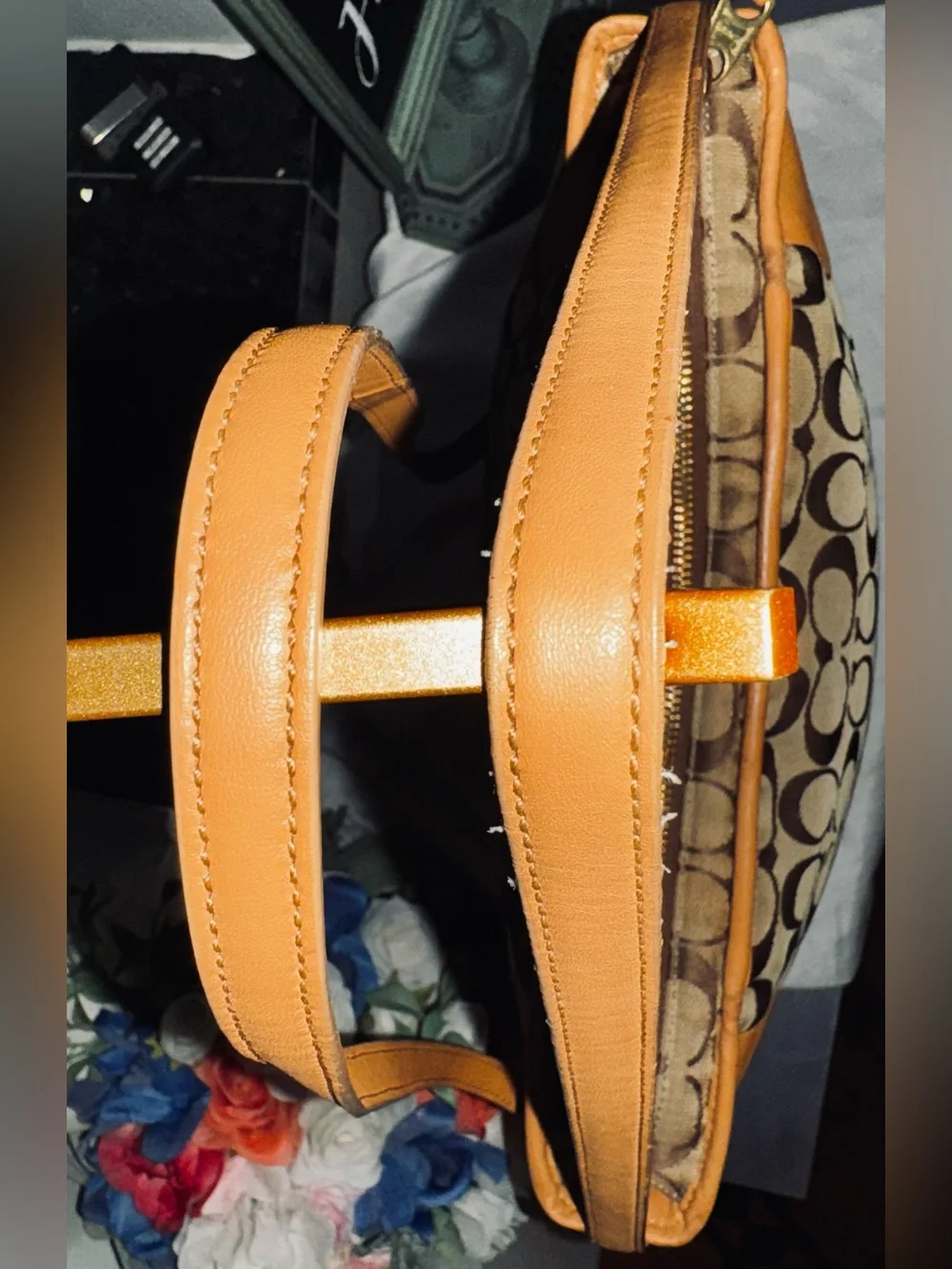 Coach Legacy Weekend Signature Shoulder Hobo Crossbody Bag (Style number 23702)
